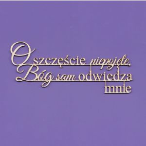 Tekturka Crafty Moly Napis G10 - O szczęście niepojęte Bóg...